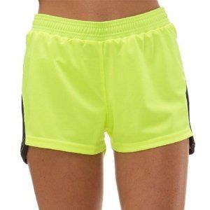 🛒3 for $15   Aeroskin Dry Fluorescent Yellow & Black Running Shorts